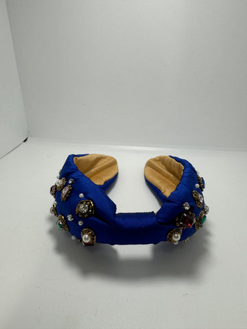Blue Jeweled Headband