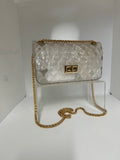 Clear Crossbody with Gold Details