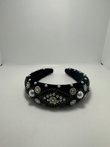 Black Jeweled Headband