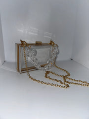 Clear Bag with Gold Trim