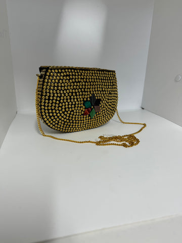 Bling Out Gold Cross Body