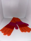 Orange & Pink 2-Tone Gloves