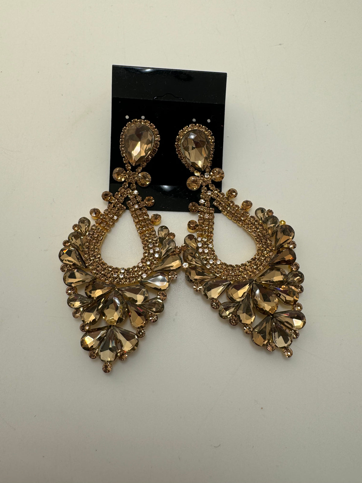 Gold Bling Dangled Earrings
